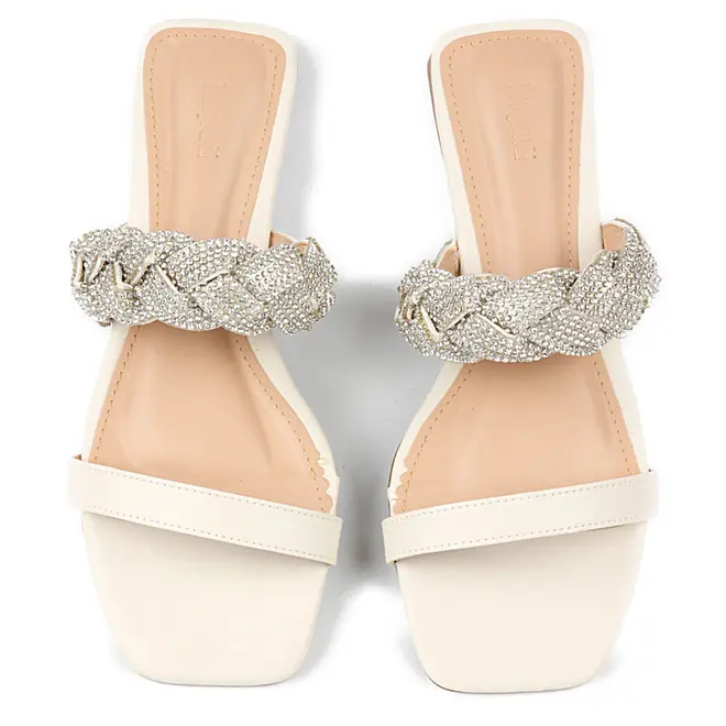 Tamanco Itapuã  Flat Off White Feminino