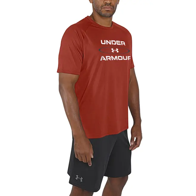 Camiseta de Treino Masculina Under Armour Tech 2.0 WM GP SS BRZ
