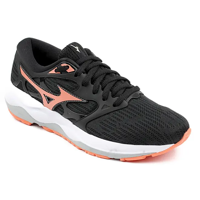 Tênis  Mizuno Falcon 3 Preto e Coral Feminino