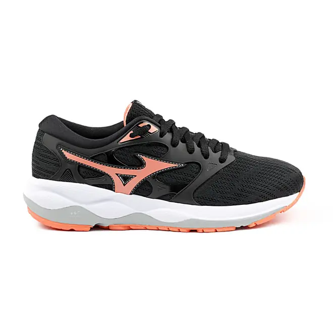 Tênis  Mizuno Falcon 3 Preto e Coral Feminino