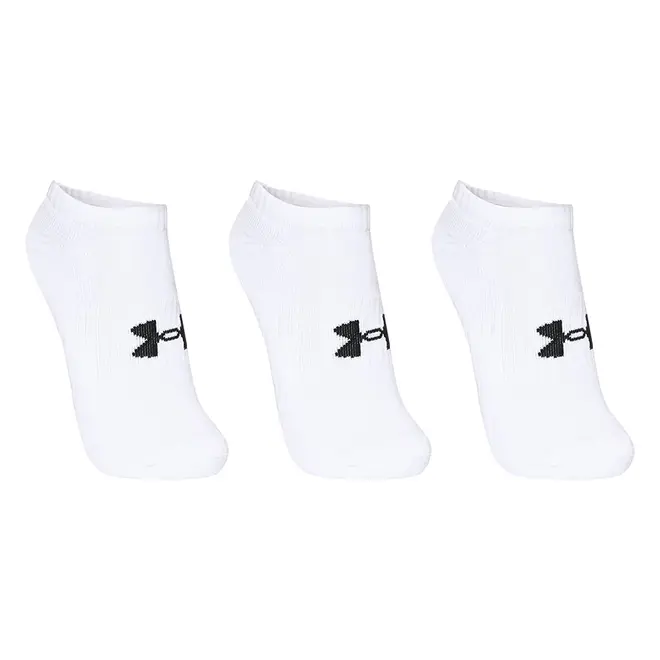 Meia Unissex Under Armour Cotton Invisivel - Pacote com 3 pares