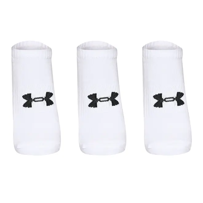 Meia Unissex Under Armour Cotton Invisivel - Pacote com 3 pares