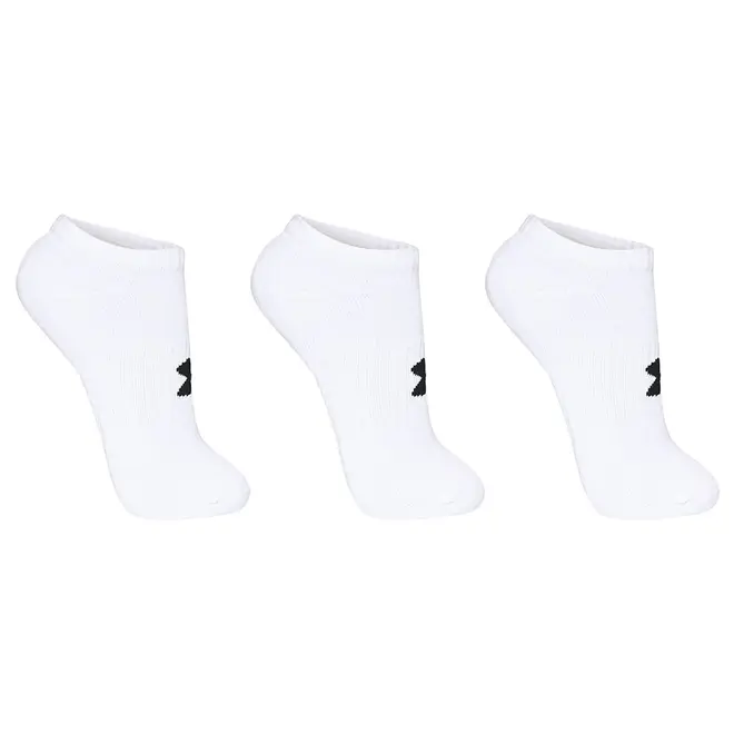 Meia Unissex Under Armour Cotton Invisivel - Pacote com 3 pares