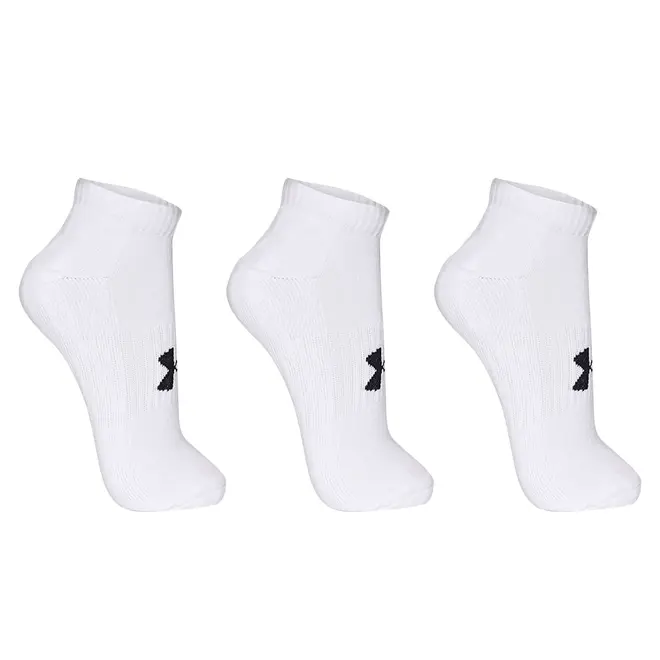 Meia Unissex Under Armour Core Cotton Cano curto - Pacote com 3 pares