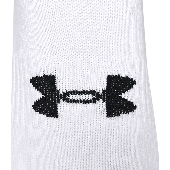 Meia Unissex Under Armour Core Cotton Cano curto - Pacote com 3 pares