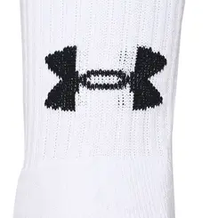 Meia de Treino Unissex Under Armour Core Cotton Cano Alto - Pacote com 3 Pares