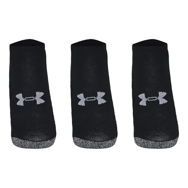 Meia Unissex Under Armour Heatgear Invisivel - Pacote com 3 pares
