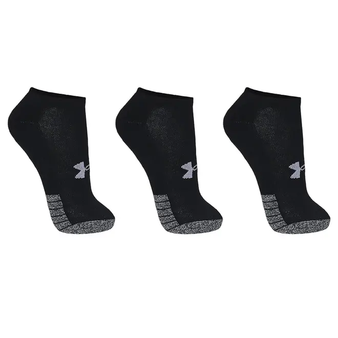 Meia Unissex Under Armour Heatgear Invisivel - Pacote com 3 pares