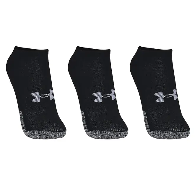 Meia Unissex Under Armour Heatgear Invisivel - Pacote com 3 pares