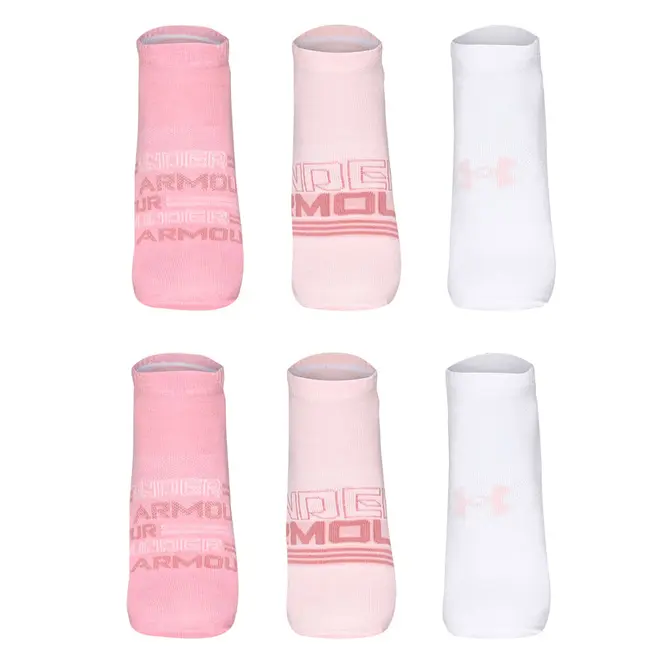Meia Unissex Under Armour Essentials Invisivel - Pacote com 6 pares