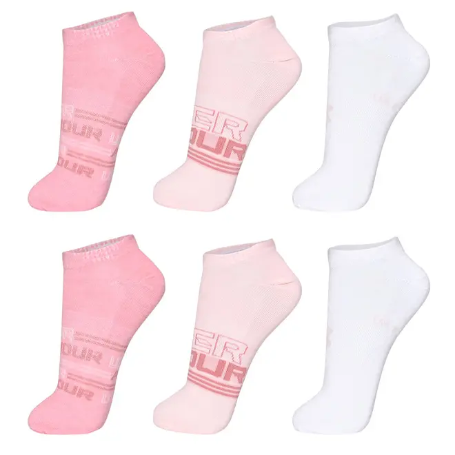Meia Unissex Under Armour Essentials Invisivel - Pacote com 6 pares