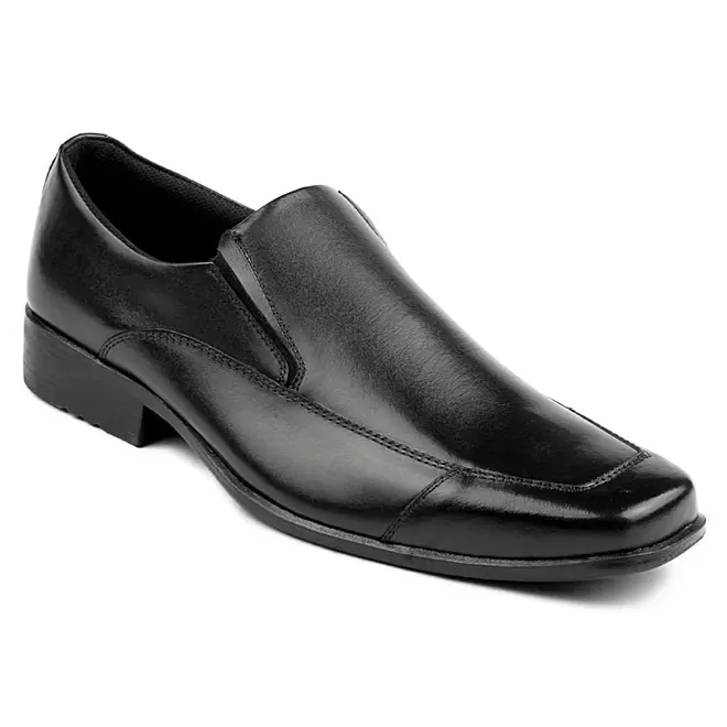 Sapato Social Couro Sem Cadarço Itapuã - Preto