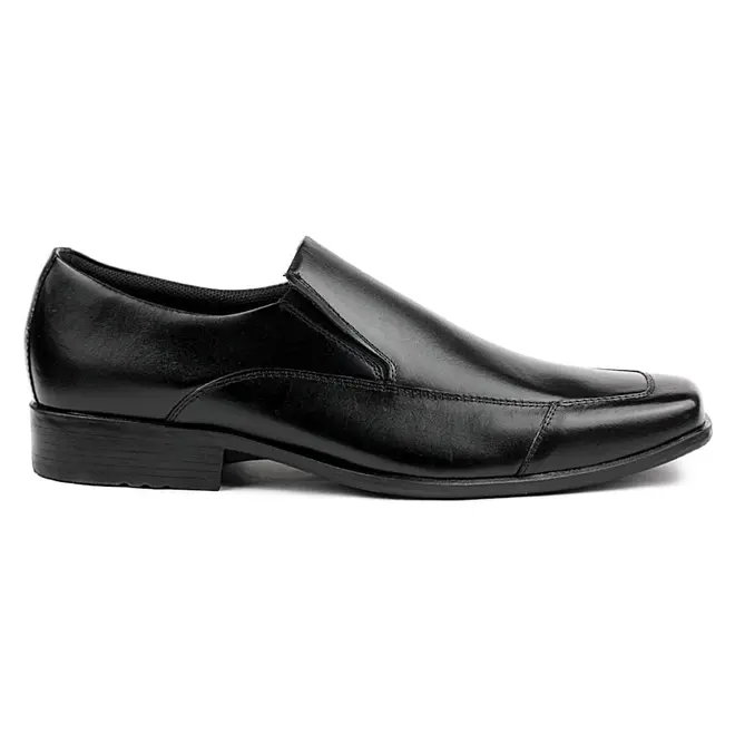 Sapato Social Couro Sem Cadarço Itapuã - Preto
