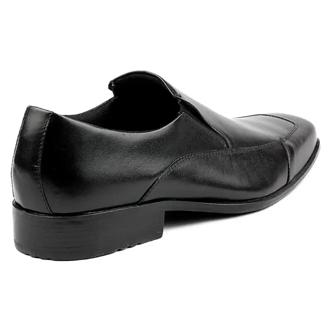 Sapato Social Couro Sem Cadarço Itapuã - Preto