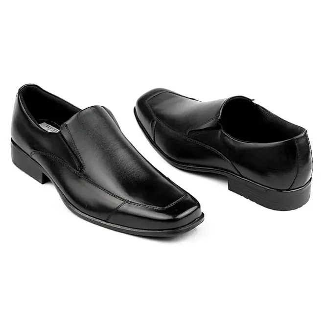 Sapato Social Couro Sem Cadarço Itapuã - Preto