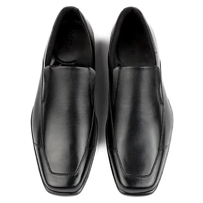 Sapato Social Couro Sem Cadarço Itapuã - Preto