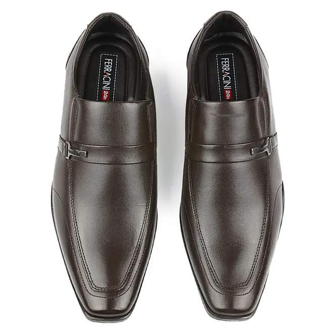 Sapato Ferracini Social Liverpool Marrom Masculino
