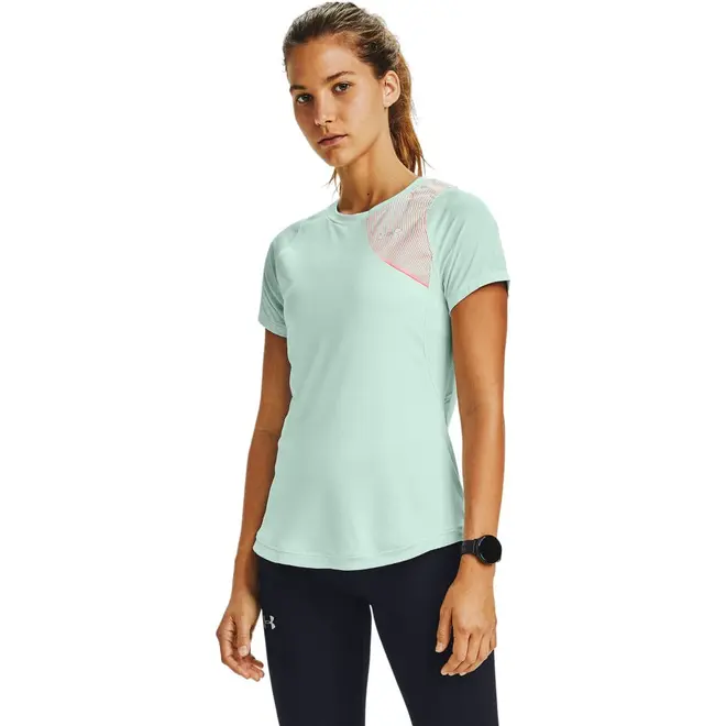 Camiseta de Corrida Feminina Under Armour Qualifier ISO-CHILL Short Sleeve