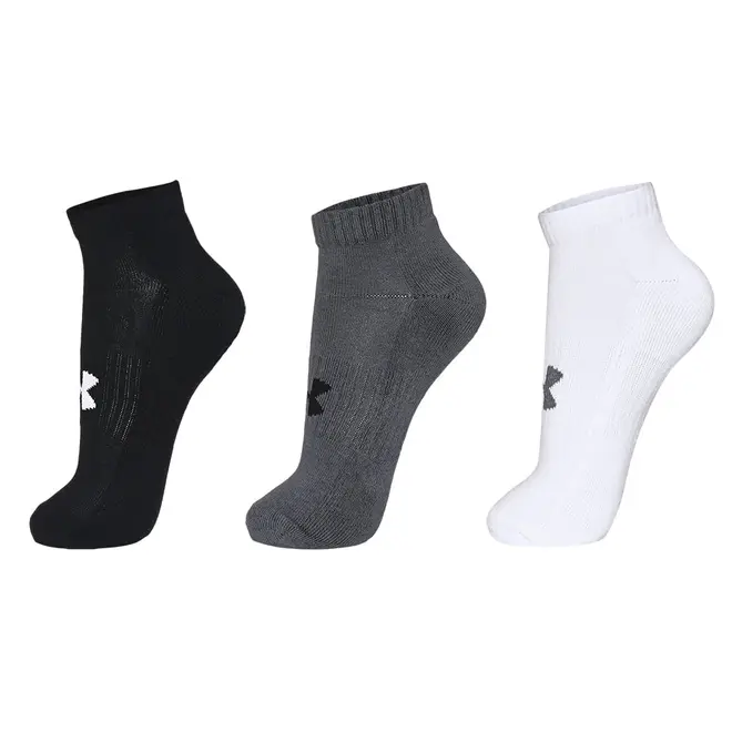 Meia Unissex Under Armour Core Cotton Cano curto - Pacote com 3 pares