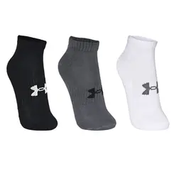 Meia Unissex Under Armour Core Cotton Cano curto - Pacote com 3 pares