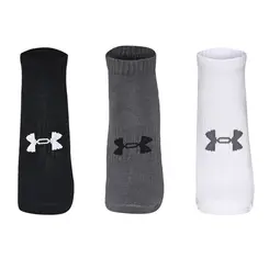 Meia Unissex Under Armour Core Cotton Cano curto - Pacote com 3 pares