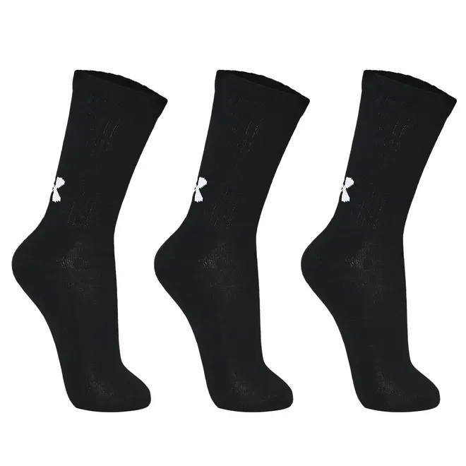 Meia Under Armour Core Cotton Cano Alto - Pacote com 3 pares