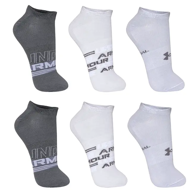 Meia de Treino Unissex Under Armour Essentials NS - Pacote com 6 pares