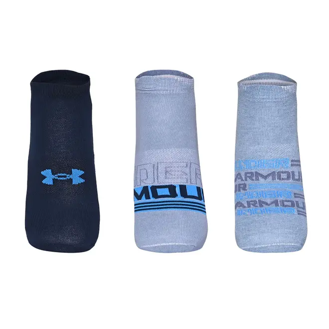 Meia Under Armour Essential Invisivel - Pacote com 3 pares