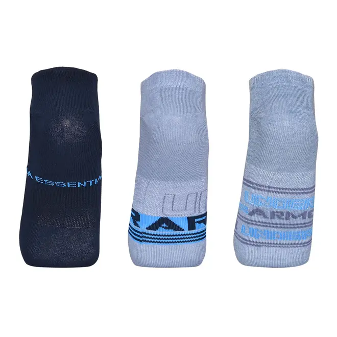 Meia Under Armour Essential Invisivel - Pacote com 3 pares