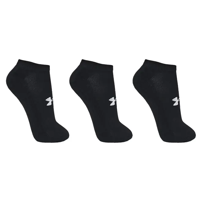 Meia Under Armour Cotton Invisivel - Pacote com 3 pares
