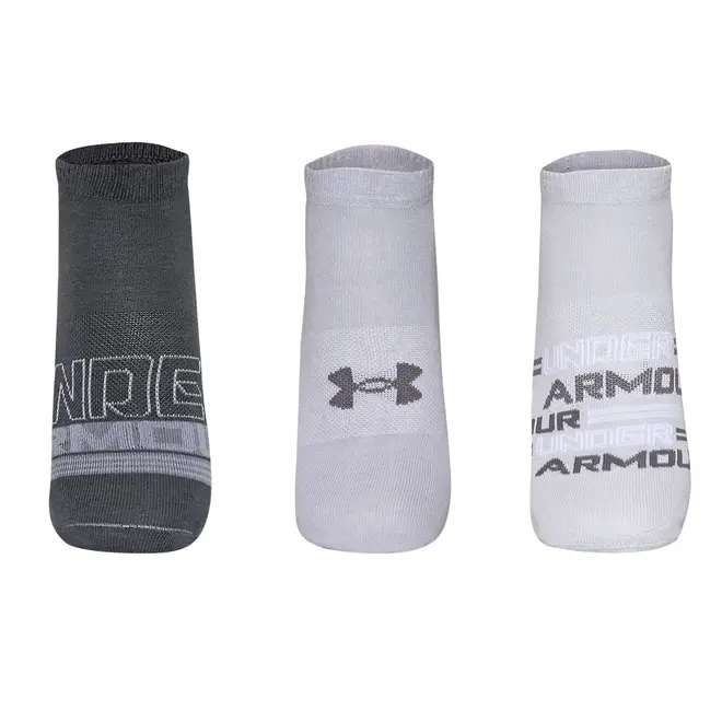 Meia Under Armour Essential Invisivel - Pacote com 3 pares
