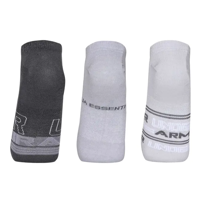 Meia Under Armour Essential Invisivel - Pacote com 3 pares