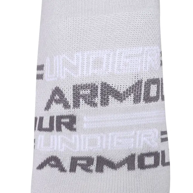 Meia Under Armour Essential Invisivel - Pacote com 3 pares