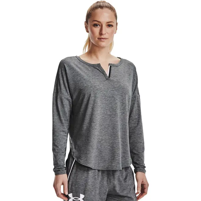 Camiseta de Treino Feminina Under Armour Recover Sleep LS Novelty