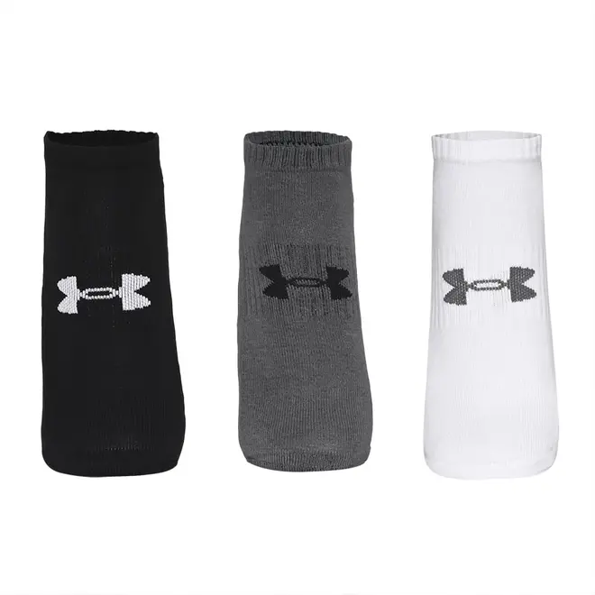Meia Under Armour Cotton Invisivel - Pacote com 3 pares