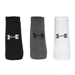 Meia Under Armour Cotton Invisivel - Pacote com 3 pares
