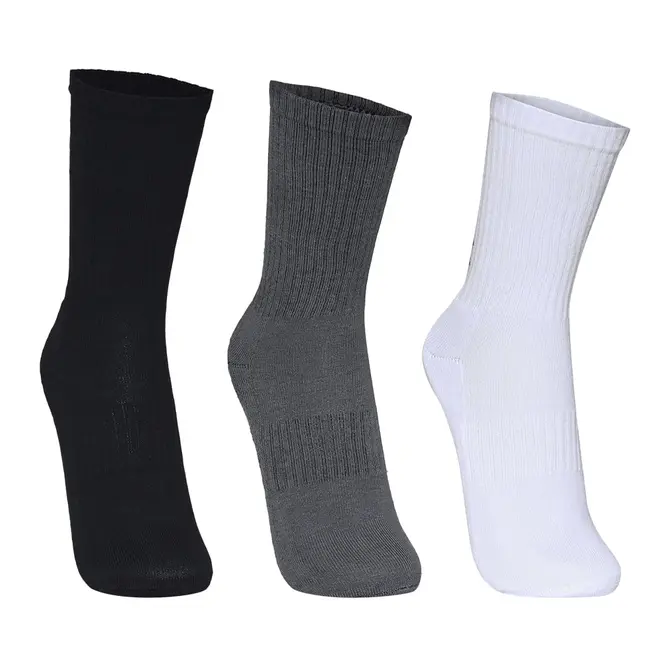 Meia Unissex Under Armour Core Cotton Cano Alto - Pacote com 3 pares