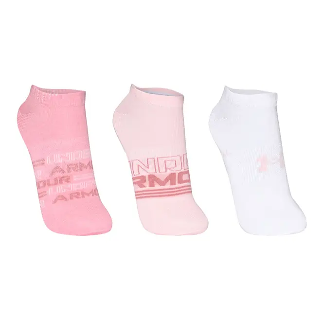 Meia Under Armour Essential Invisivel - Pacote com 3 pares