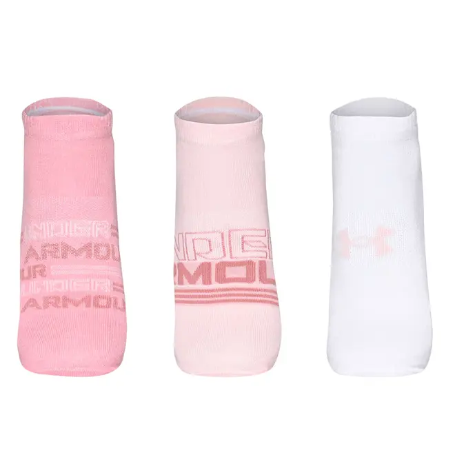 Meia Under Armour Essential Invisivel - Pacote com 3 pares