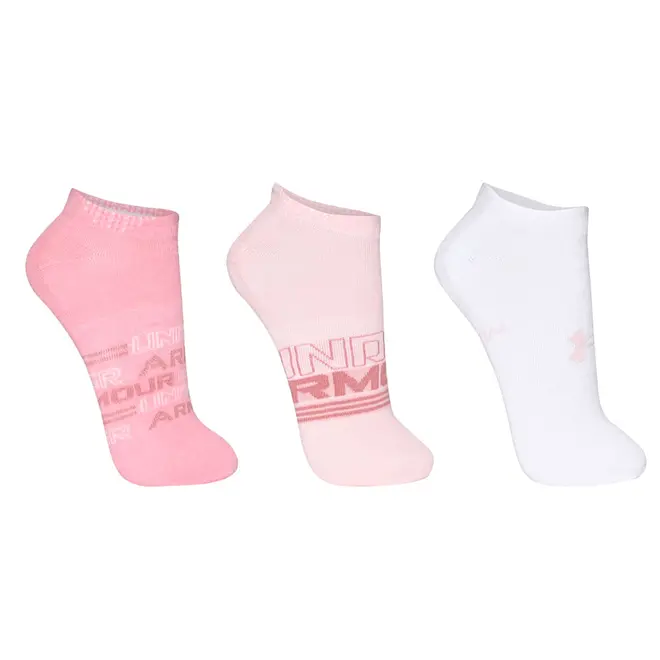 Meia Under Armour Essential Invisivel - Pacote com 3 pares