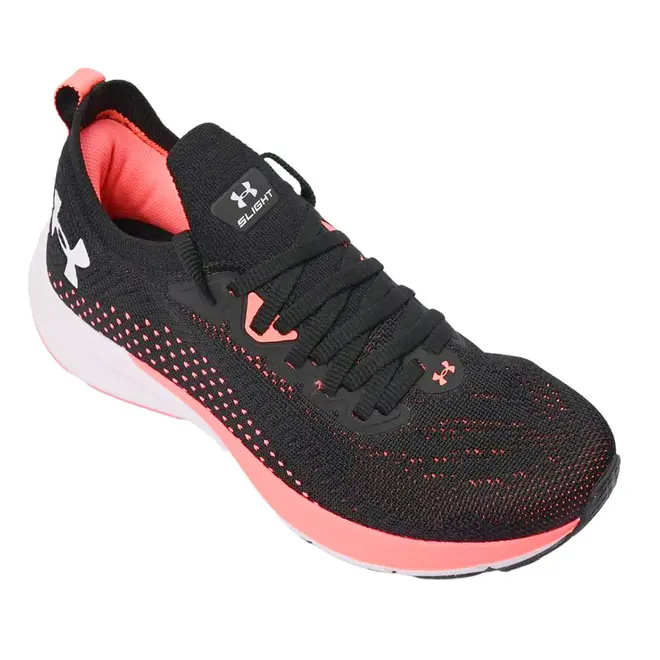 Tênis Esportivo Feminino Under Armour Slight - Preto/Rosa