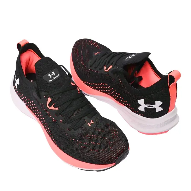 Tênis Esportivo Feminino Under Armour Slight - Preto/Rosa