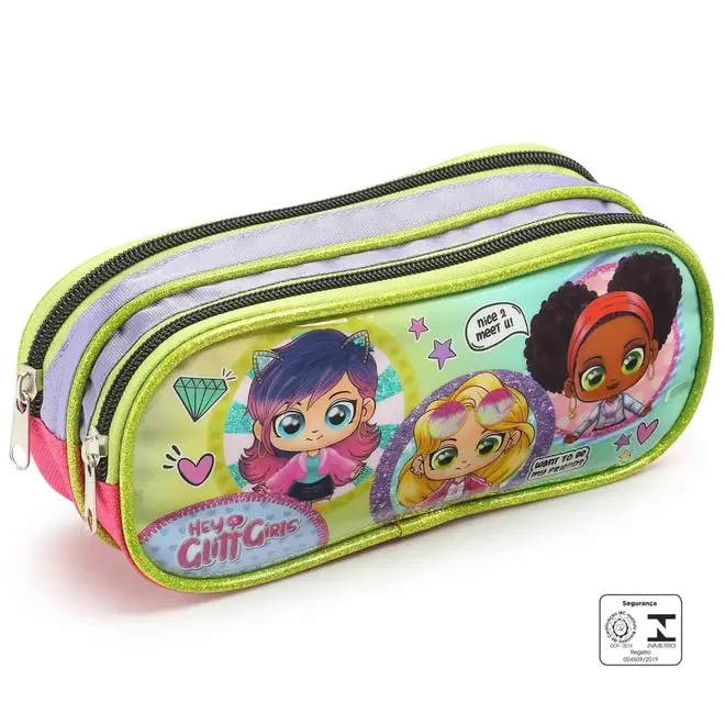 Estojo Seanite Glit Girls infantil