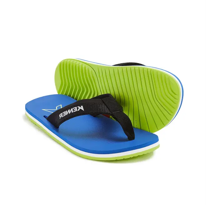 Chinelo Kenner Kinno Azul e Verde Masculino