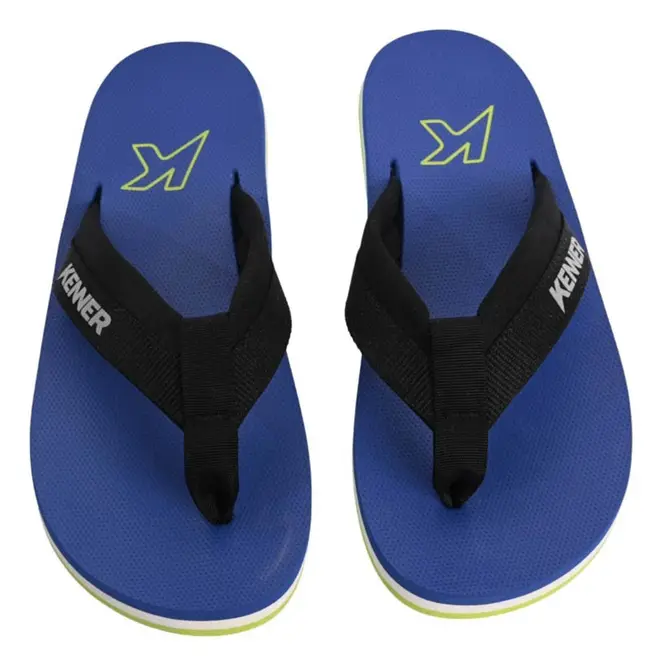 Chinelo Kenner Kinno Azul e Verde Masculino