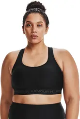 Top de Treino Plus Size Feminino Under Armour Crossback Mid Bra