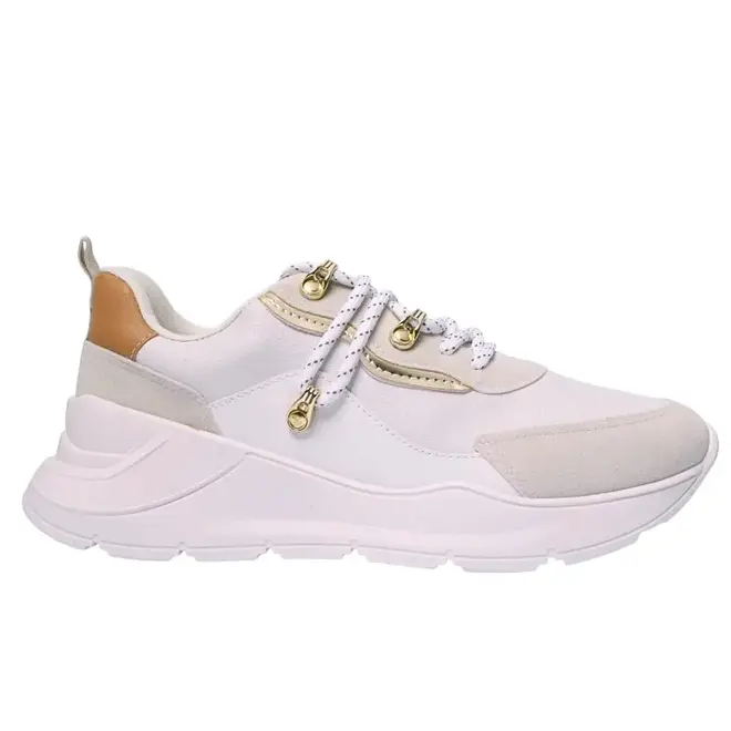 Tênis Casual Vintage Vizzano - Branco/Areia Feminino