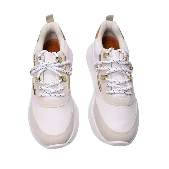 Tênis Casual Vintage Vizzano - Branco/Areia Feminino
