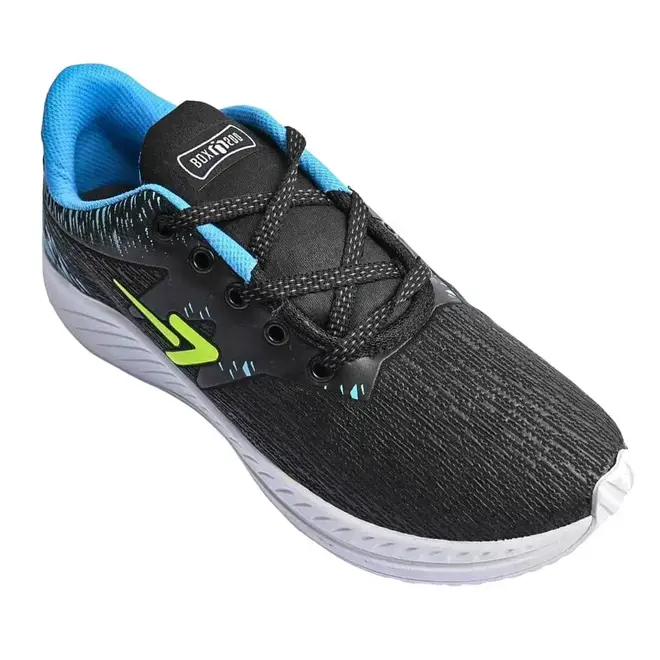 Tênis Esportivo Masculino Box 200 - Preto/Limão