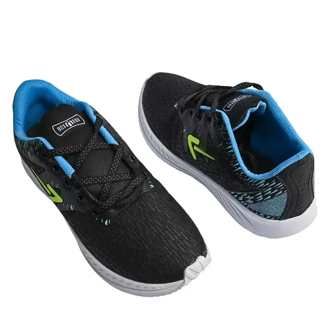 Tênis Esportivo Masculino Box 200 - Preto/Limão